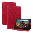 For Amazon Fire HD10 2023 Lily Embossed Leather Tablet Case(Red) - free shipping - PMC TechLife - Order now!