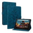 For Amazon Fire HD10 2023 Lily Embossed Leather Tablet Case(Dark Blue) - Amazon by PMC TechLife | Online Shopping South Africa | PMC TechLife | Buy Now Pay Later Mobicred