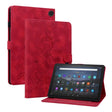 For Amazon Fire Max 11 Lily Embossed Leather Tablet Case(Red) - Amazon by PMC TechLife | Online Shopping South Africa | PMC TechLife | Buy Now Pay Later Mobicred