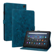 For Amazon Fire Max 11 Lily Embossed Leather Tablet Case(Dark Blue) - Amazon by PMC TechLife | Online Shopping South Africa | PMC TechLife | Buy Now Pay Later Mobicred