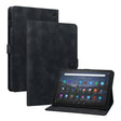For Amazon Fire Max 11 Lily Embossed Leather Tablet Case(Black) - Amazon by PMC TechLife | Online Shopping South Africa | PMC TechLife | Buy Now Pay Later Mobicred