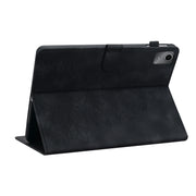 For Lenovo Tab M11/Xiaoxin Pad 11 2024 Lily Embossed Leather Tablet Case(Black)