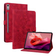 For Lenovo Tab P12 12.7 Lily Embossed Leather Tablet Case(Red) - Lenovo by PMC TechLife | Online Shopping South Africa | PMC TechLife | Buy Now Pay Later Mobicred