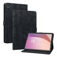 For Lenovo Tab M8 4th Gen TB300FU Lily Embossed Leather Tablet Case(Black) - Lenovo by PMC TechLife | Online Shopping South Africa | PMC TechLife | Buy Now Pay Later Mobicred