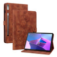 For Lenovo Tab P11 Pro Gen 2 11.2 Lily Embossed Leather Tablet Case(Brown) - free shipping - PMC TechLife - Order now!