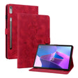 For Lenovo Tab P11 Pro Gen 2 11.2 Lily Embossed Leather Tablet Case(Red) - Lenovo by PMC TechLife | Online Shopping South Africa | PMC TechLife | Buy Now Pay Later Mobicred