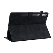 For Lenovo Tab P11 Pro Gen 2 11.2 Lily Embossed Leather Tablet Case(Black)