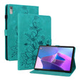 For Lenovo Tab P11 Gen 2 11.5 Lily Embossed Leather Tablet Case(Green) - Lenovo by PMC TechLife | Online Shopping South Africa | PMC TechLife | Buy Now Pay Later Mobicred