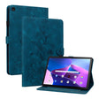 For Lenovo Tab M10 10.1 3rd Gen Lily Embossed Leather Tablet Case(Dark Blue) - Lenovo by PMC TechLife | Online Shopping South Africa | PMC TechLife | Buy Now Pay Later Mobicred