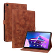 For Lenovo Tab M10 Plus 10.6 3rd Gen Lily Embossed Leather Tablet Case(Brown) - Lenovo by PMC TechLife | Online Shopping South Africa | PMC TechLife | Buy Now Pay Later Mobicred