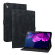 For Lenovo Tab P11 /Xiaoxin Pad Plus Lily Embossed Leather Tablet Case(Black) - Lenovo by PMC TechLife | Online Shopping South Africa | PMC TechLife | Buy Now Pay Later Mobicred