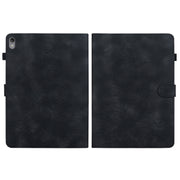 For Lenovo Tab P11 /Xiaoxin Pad Plus Lily Embossed Leather Tablet Case(Black)