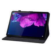 For Lenovo Tab P11 /Xiaoxin Pad Plus Lily Embossed Leather Tablet Case(Black)