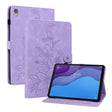 For Lenovo Tab M10 HD Gen2 Lily Embossed Leather Tablet Case(Purple) - Lenovo by PMC TechLife | Online Shopping South Africa | PMC TechLife | Buy Now Pay Later Mobicred