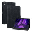For Lenovo M10 Plus 10.3 Lily Embossed Leather Tablet Case(Black) - Lenovo by PMC TechLife | Online Shopping South Africa | PMC TechLife | Buy Now Pay Later Mobicred