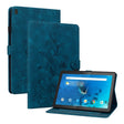 For Lenovo Tab M10 X605 /M10 HD X505 Lily Embossed Leather Tablet Case(Dark Blue) - Lenovo by PMC TechLife | Online Shopping South Africa | PMC TechLife | Buy Now Pay Later Mobicred