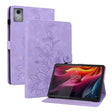 For Lenovo Tab K11 Plus Lily Embossed Leather Tablet Case(Purple) - Lenovo by PMC TechLife | Online Shopping South Africa | PMC TechLife | Buy Now Pay Later Mobicred