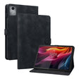 For Lenovo Tab K11 Plus Lily Embossed Leather Tablet Case(Black) - Lenovo by PMC TechLife | Online Shopping South Africa | PMC TechLife | Buy Now Pay Later Mobicred