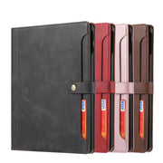 For iPad Pro 11 2024 Calf Texture Double Fold Clasp Horizontal Flip Leather Smart Tablet Case(Red)