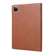 For iPad Pro 11 2024 Knead Skin Texture Horizontal Flip Leather Smart Tablet Case(Brown)
