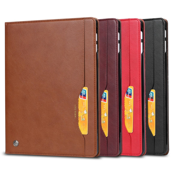 For iPad Pro 11 2024 Knead Skin Texture Horizontal Flip Leather Smart Tablet Case(Brown)