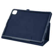 For iPad Air 11 2024 Litchi Texture Solid Color Leather Tablet Case(Dark Blue)