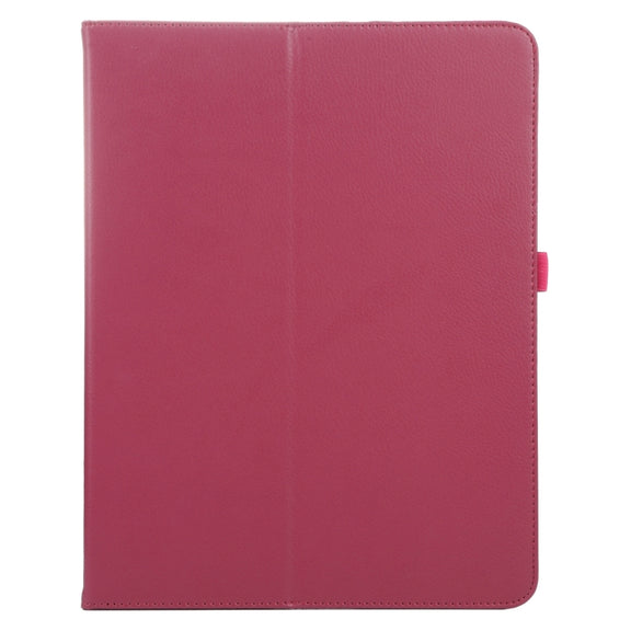 For iPad Pro 13 2024 Litchi Texture Solid Color Leather Tablet Case(Rose Red)