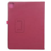 For iPad Pro 13 2024 Litchi Texture Solid Color Leather Tablet Case(Rose Red)