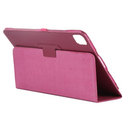 For iPad Pro 13 2024 Litchi Texture Solid Color Leather Tablet Case(Rose Red)