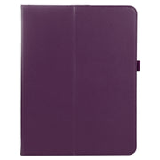 For iPad Pro 13 2024 Litchi Texture Solid Color Leather Tablet Case(Purple)