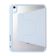 For iPad Pro 11 2024 2 in 1 Acrylic Split Rotating Leather Tablet Case(Ice Blue)
