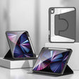For iPad Pro 11 2024 2 in 1 Acrylic Split Rotating Leather Tablet Case(Black) - iPad Pro 11 2024 Cases by PMC TechLife | Online Shopping South Africa | PMC TechLife | Buy Now Pay Later Mobicred
