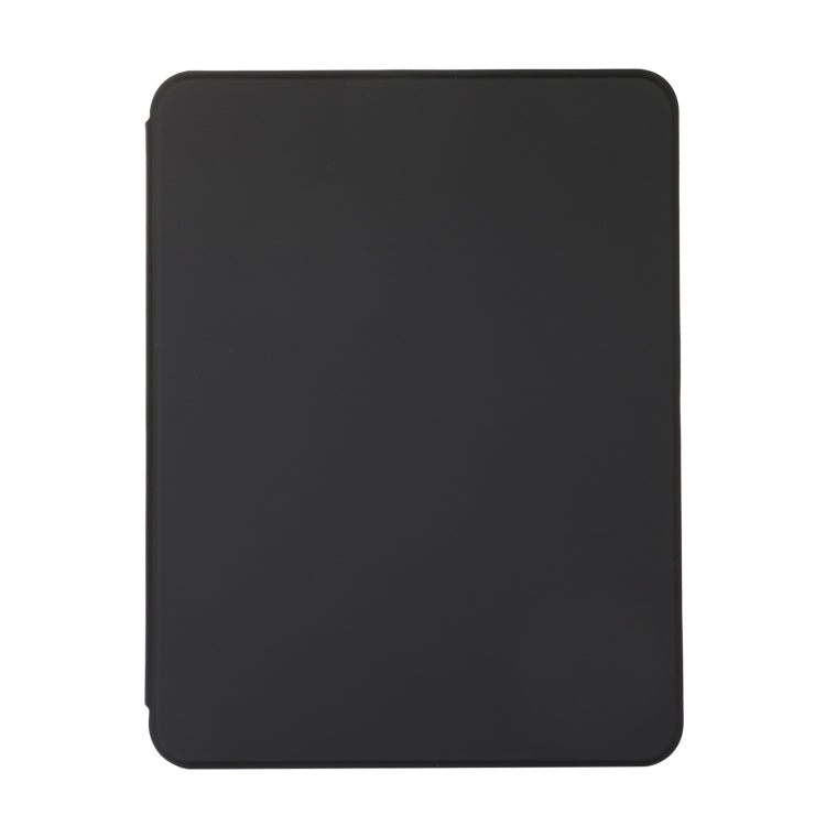 For iPad Pro 11 2024 2 in 1 Acrylic Split Rotating Leather Tablet Case(Black)