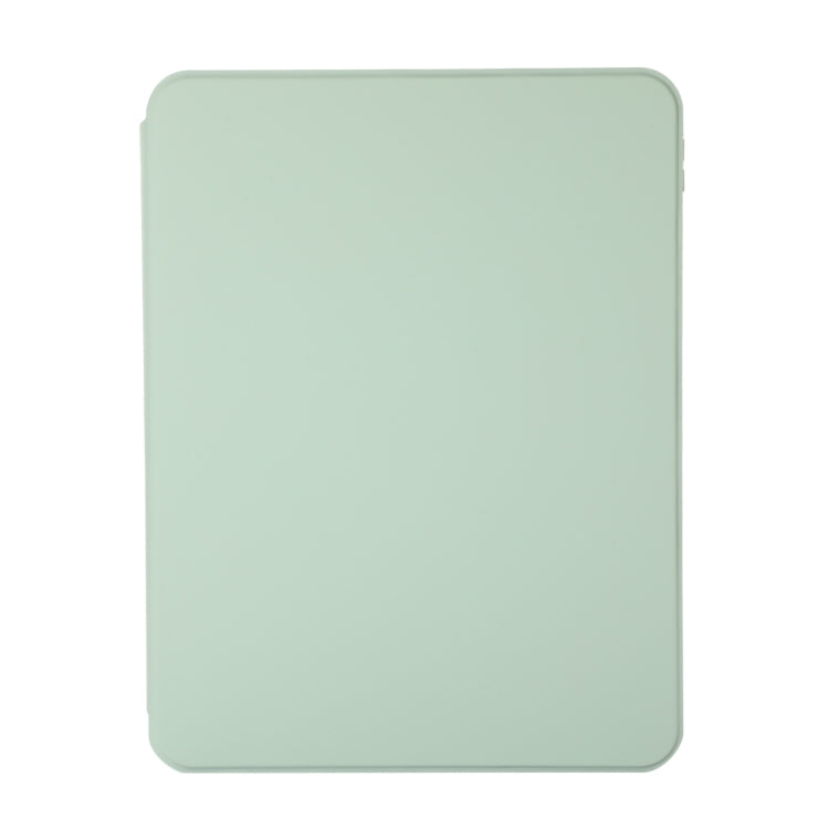 For iPad Pro 13 2024 2 in 1 Acrylic Split Rotating Leather Tablet Case(Matcha Green)