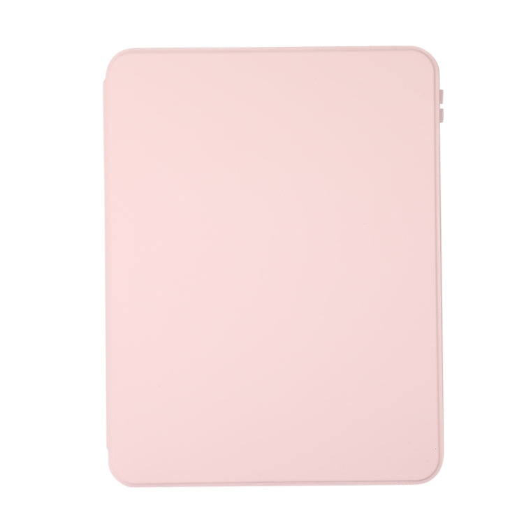 For iPad Pro 13 2024 2 in 1 Acrylic Split Rotating Leather Tablet Case(Pink)