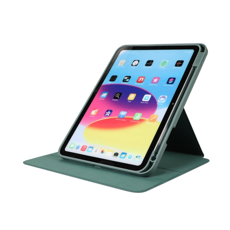 For iPad Pro 13 2024 2 in 1 Acrylic Split Rotating Leather Tablet Case(Ice Blue)