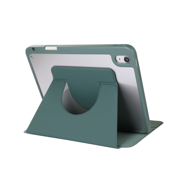 For iPad Pro 13 2024 2 in 1 Acrylic Split Rotating Leather Tablet Case(Matcha Green)