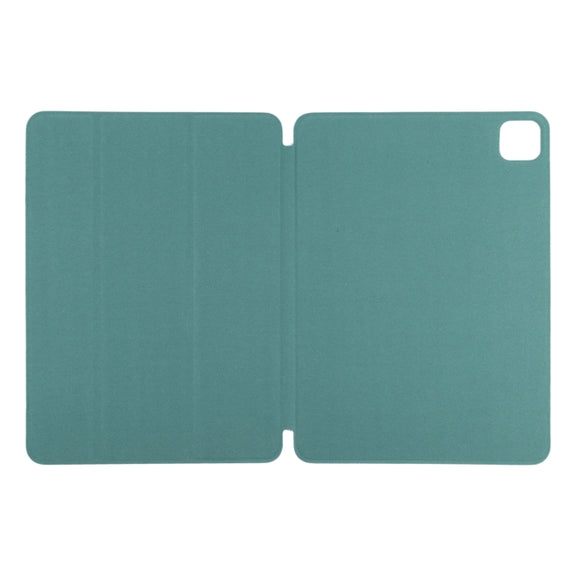 For iPad Pro 13 2024 Double-sided Clip Non-buckle Magnetic PU Smart Tablet Case(Green)
