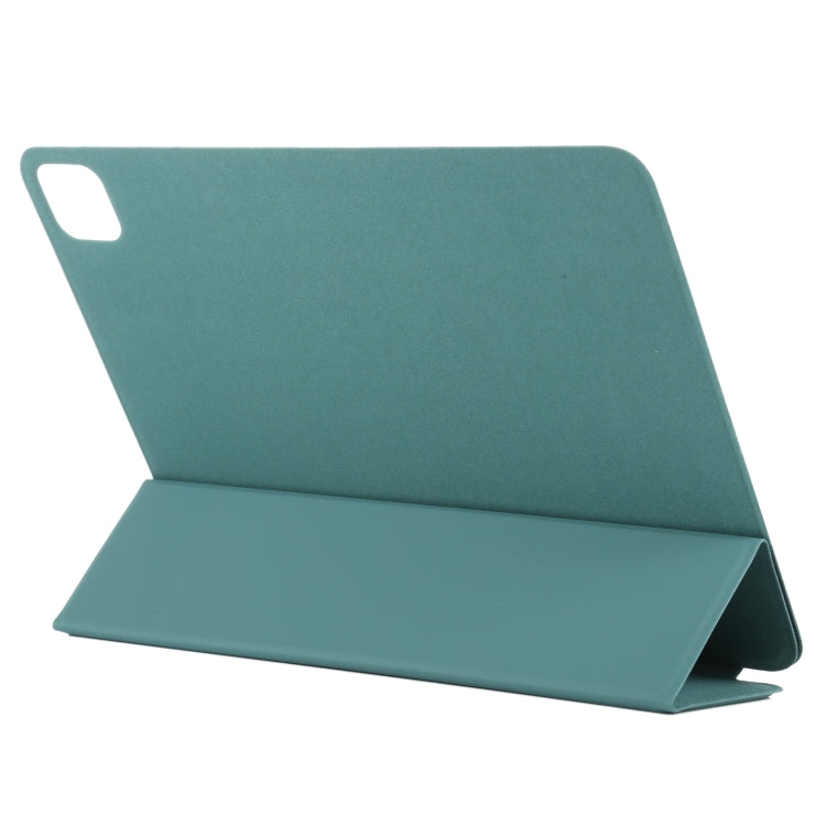 For iPad Pro 13 2024 Double-sided Clip Non-buckle Magnetic PU Smart Tablet Case(Green)