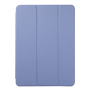For iPad Pro 13 2024 Double-sided Clip Non-buckle Magnetic PU Smart Tablet Case(Purple)