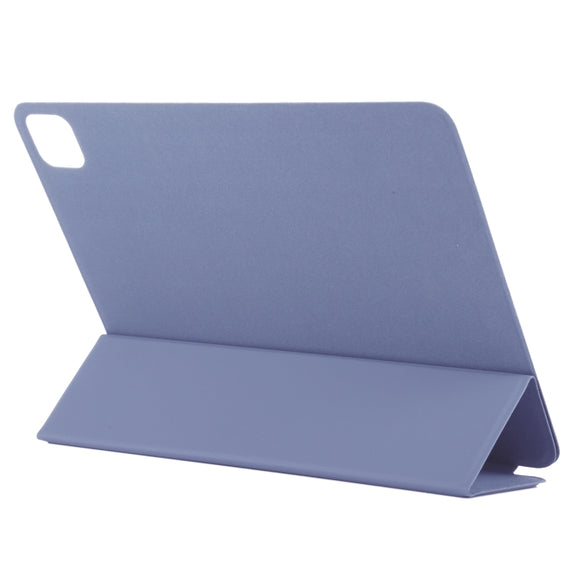 For iPad Pro 13 2024 Double-sided Clip Non-buckle Magnetic PU Smart Tablet Case(Purple)