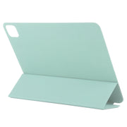 For iPad Pro 11 2024 Double-sided Clip Non-buckle Magnetic PU Smart Tablet Case(Light Green)