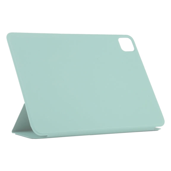 For iPad Pro 11 2024 Double-sided Clip Non-buckle Magnetic PU Smart Tablet Case(Light Green)