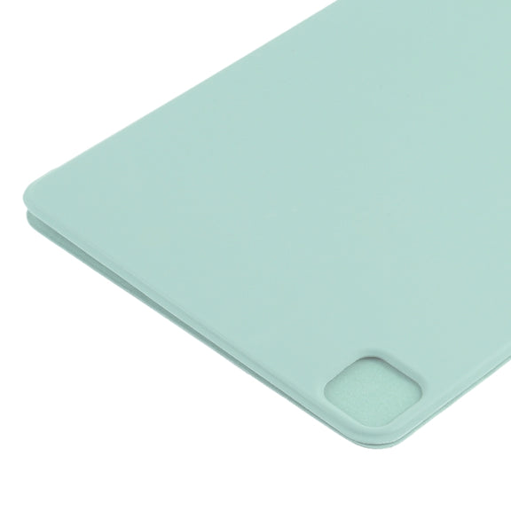For iPad Pro 11 2024 Double-sided Clip Non-buckle Magnetic PU Smart Tablet Case(Light Green)