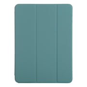 For iPad Pro 11 2024 Double-sided Clip Non-buckle Magnetic PU Smart Tablet Case(Green)