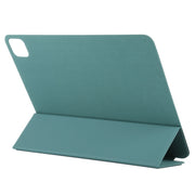 For iPad Pro 11 2024 Double-sided Clip Non-buckle Magnetic PU Smart Tablet Case(Green)