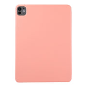 For iPad Pro 11 2024 Double-sided Clip Non-buckle Magnetic PU Smart Tablet Case(Orange)