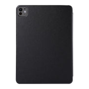 For iPad Pro 11 2024 Double-sided Clip Non-buckle Magnetic PU Smart Tablet Case(Black)