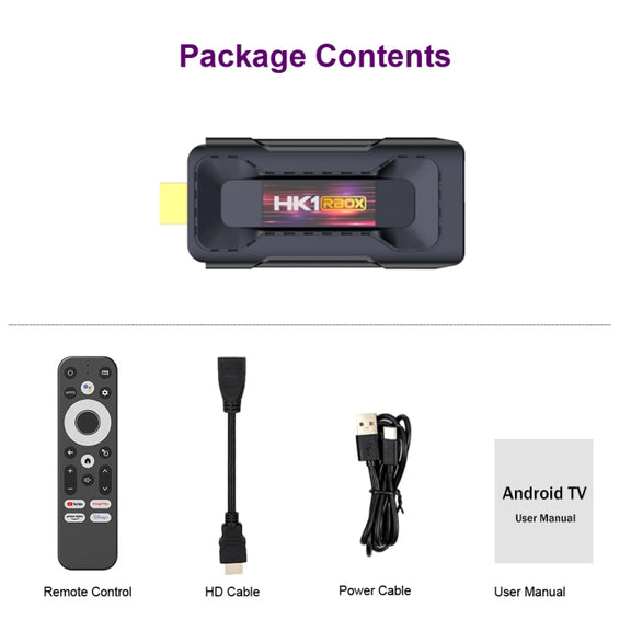 HK1 RBOX D8 RK3528 Android 13.0 Quad Core 8K HD Wifi6 Bluetooth TV Stick, RAM:2GB+16GB(US Plug)