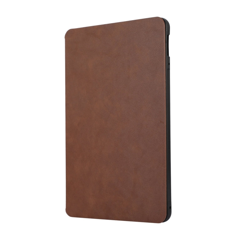 For iPad Air 11 2024 TPU Flip Tablet Protective Leather Case(Brown)